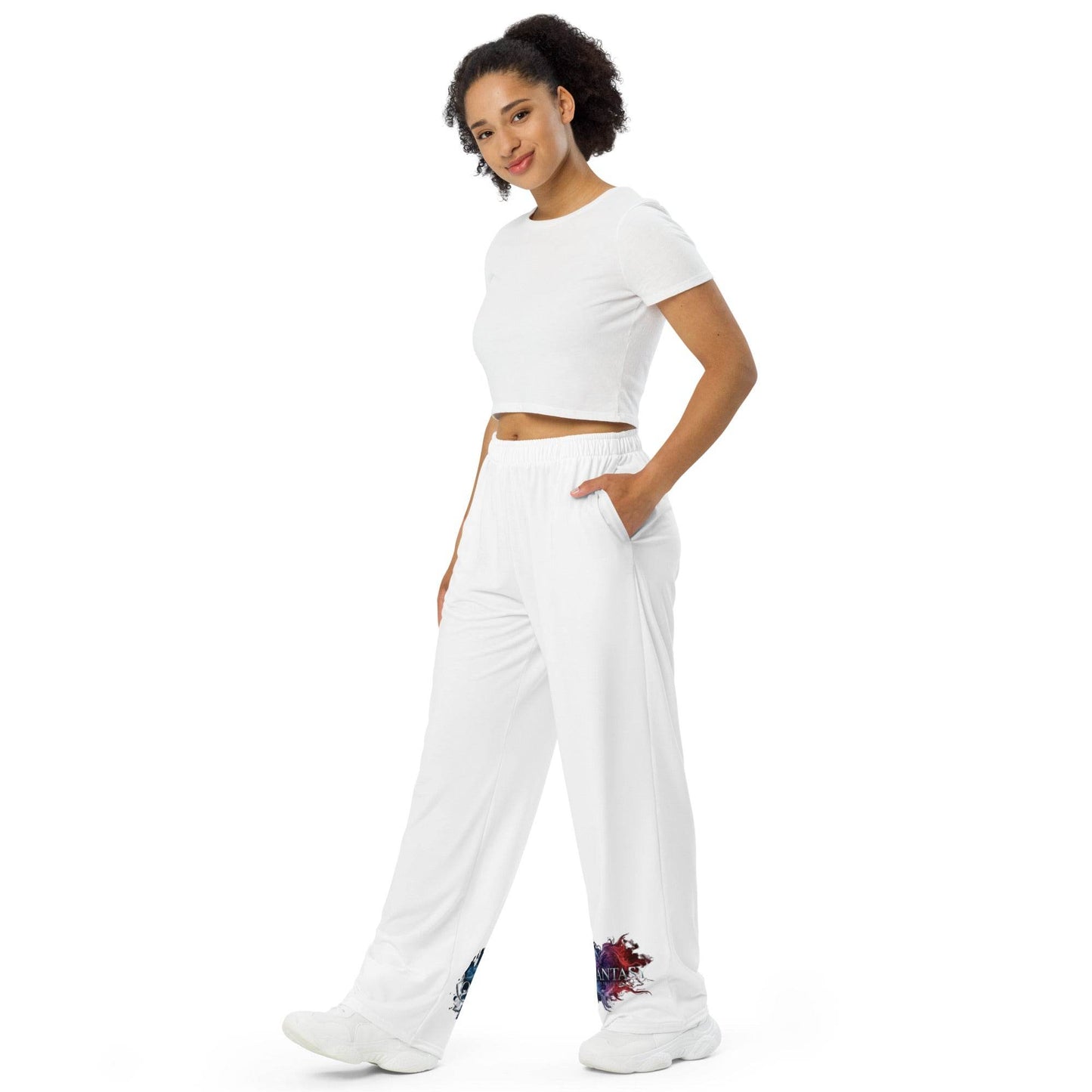 All-over print unisex wide-leg pants - Trendy Trophys